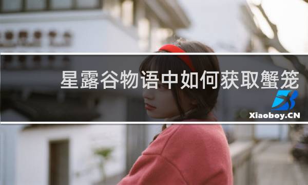 星露谷物语中如何获取蟹笼