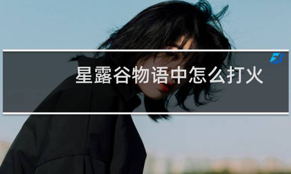 星露谷物语中怎么打火
