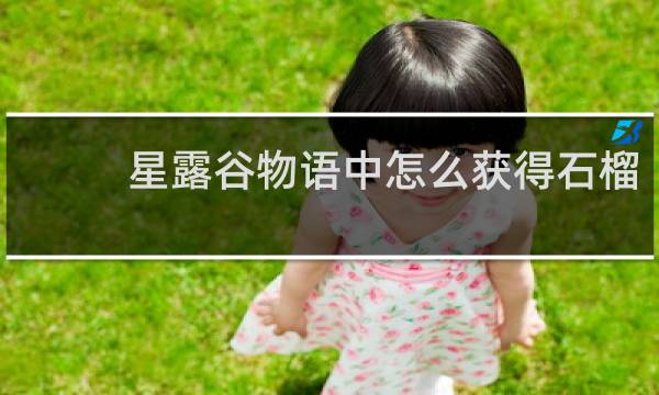 星露谷物语中怎么获得石榴
