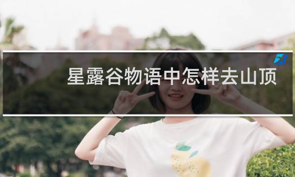 星露谷物语中怎样去山顶