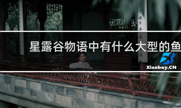 星露谷物语中有什么大型的鱼