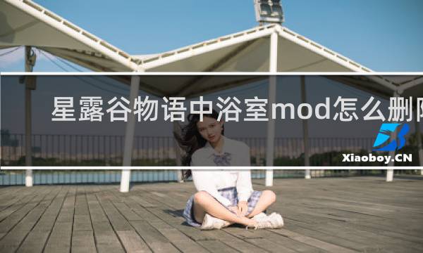 星露谷物语中浴室mod怎么删除