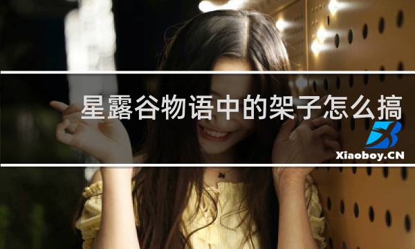 星露谷物语中的架子怎么搞