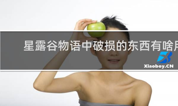 星露谷物语中破损的东西有啥用