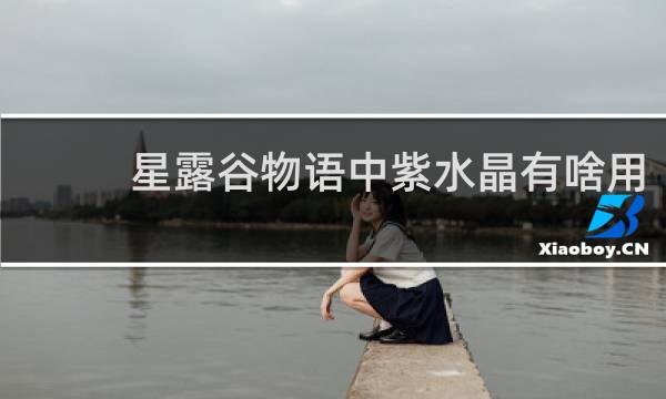 星露谷物语中紫水晶有啥用