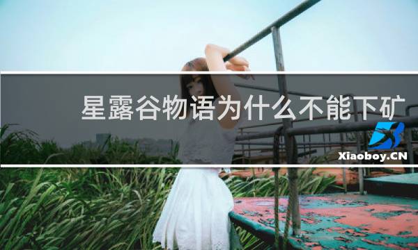 星露谷物语为什么不能下矿