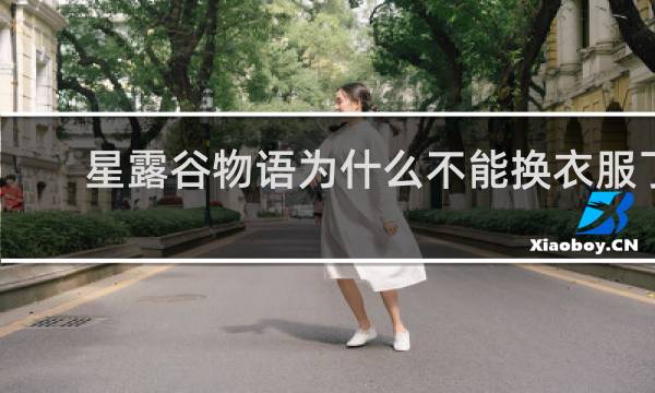 星露谷物语为什么不能换衣服了