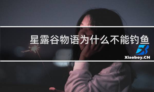 星露谷物语为什么不能钓鱼