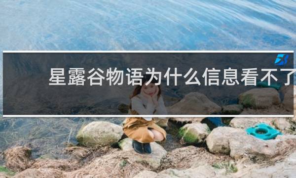 星露谷物语为什么信息看不了