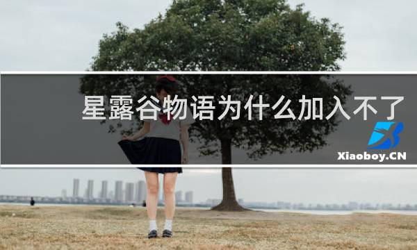 星露谷物语为什么加入不了