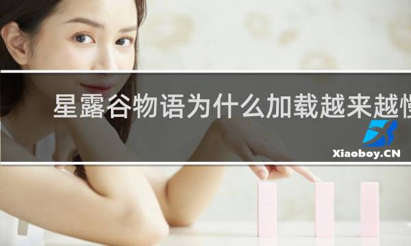 星露谷物语为什么加载越来越慢