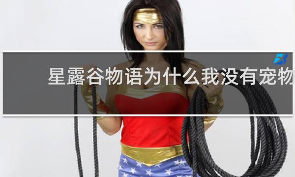 星露谷物语为什么我没有宠物