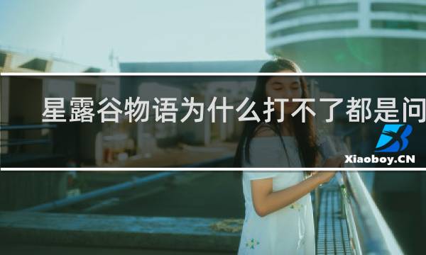 星露谷物语为什么打不了都是问号