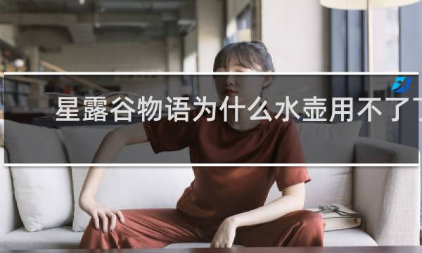 星露谷物语为什么水壶用不了了