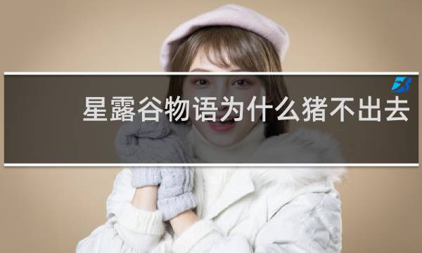 星露谷物语为什么猪不出去