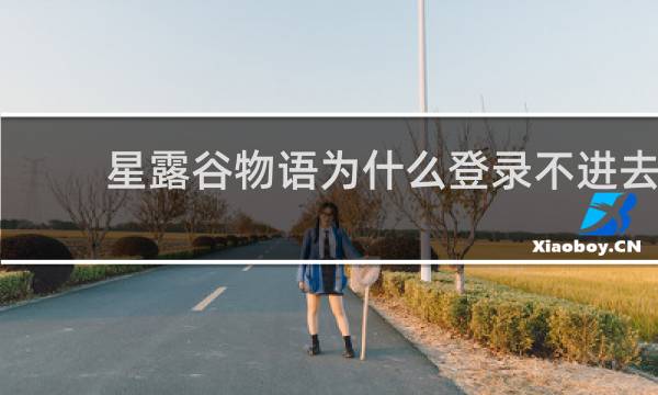 星露谷物语为什么登录不进去