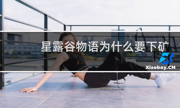 星露谷物语为什么要下矿