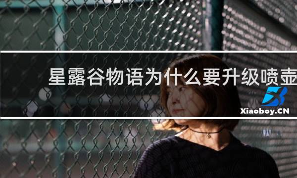 星露谷物语为什么要升级喷壶