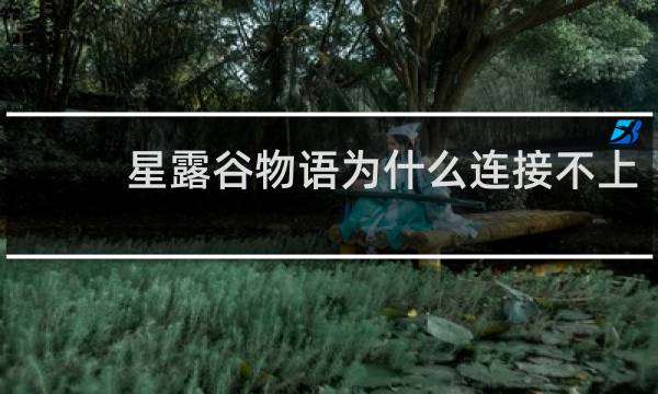 星露谷物语为什么连接不上