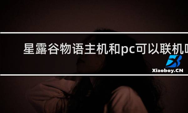 星露谷物语主机和pc可以联机吗