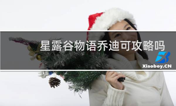 星露谷物语乔迪可攻略吗