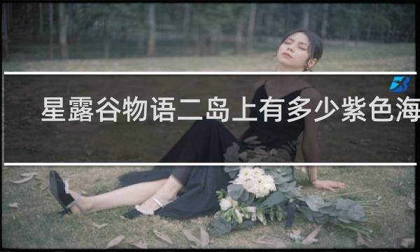 星露谷物语二岛上有多少紫色海星