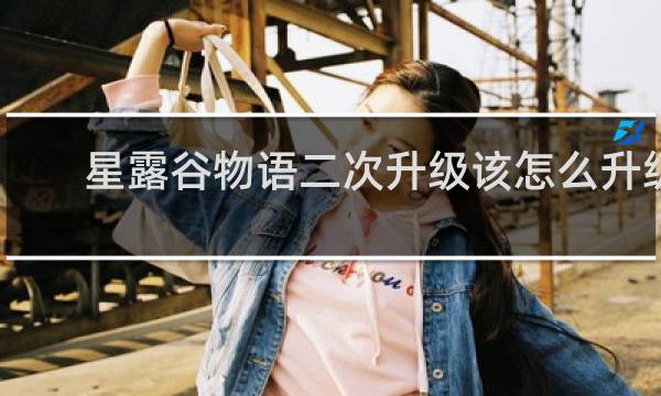 星露谷物语二次升级该怎么升级