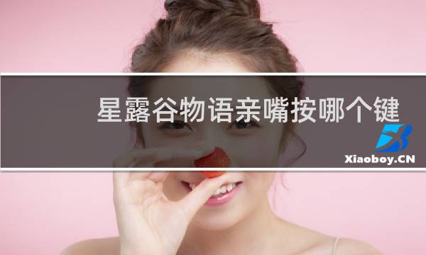 星露谷物语亲嘴按哪个键