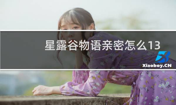 星露谷物语亲密怎么13