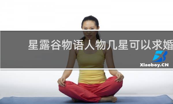星露谷物语人物几星可以求婚