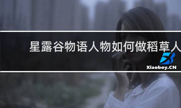 星露谷物语人物如何做稻草人