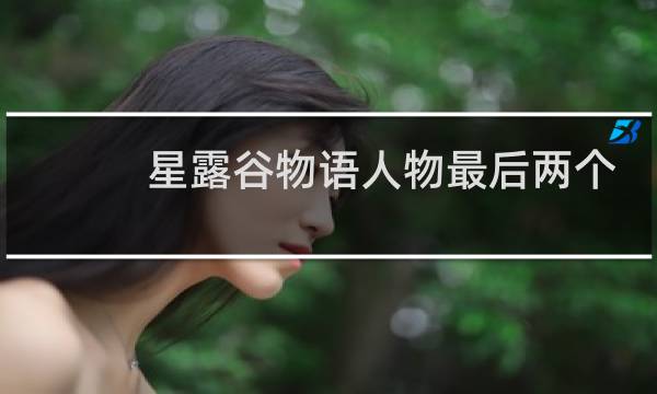 星露谷物语人物最后两个