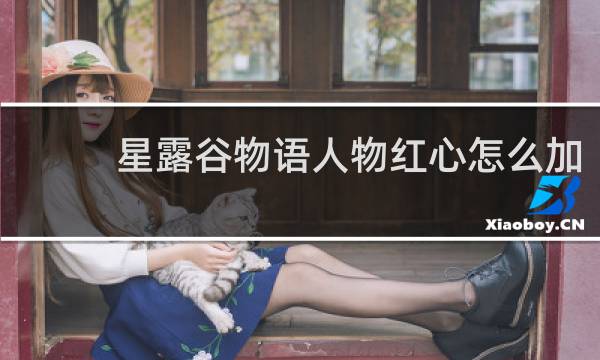 星露谷物语人物红心怎么加