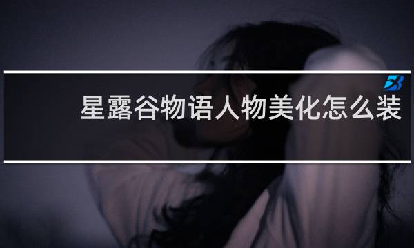 星露谷物语人物美化怎么装