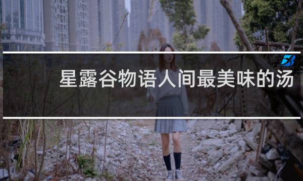 星露谷物语人间最美味的汤