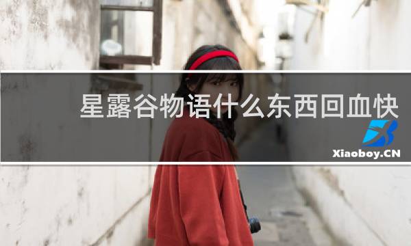 星露谷物语什么东西回血快