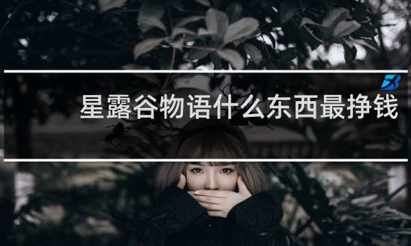 星露谷物语什么东西最挣钱