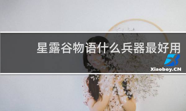 星露谷物语什么兵器最好用