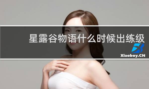 星露谷物语什么时候出练级