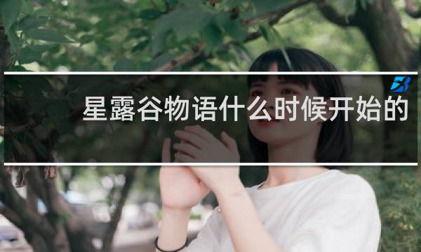 星露谷物语什么时候开始的