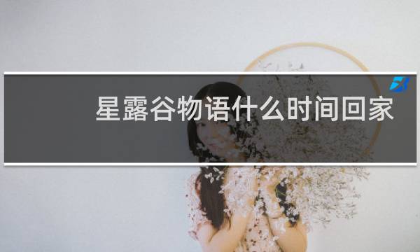 星露谷物语什么时间回家