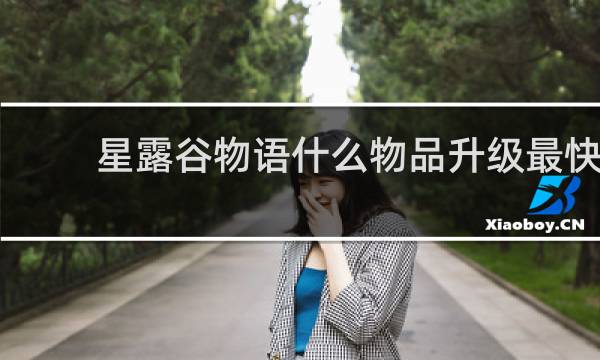 星露谷物语什么物品升级最快