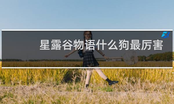 星露谷物语什么狗最厉害