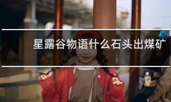 星露谷物语什么石头出煤矿