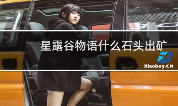 星露谷物语什么石头出矿