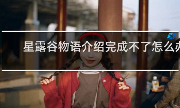 星露谷物语介绍完成不了怎么办