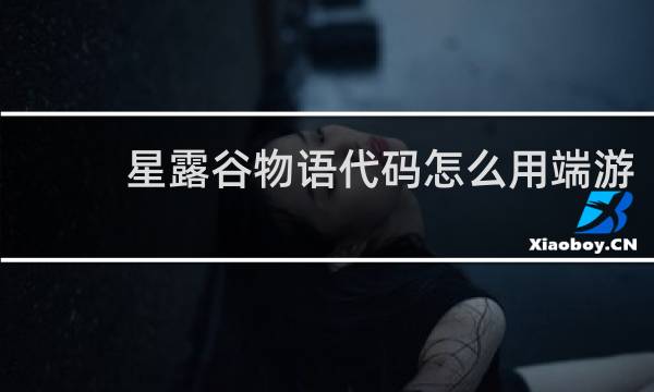 星露谷物语代码怎么用端游