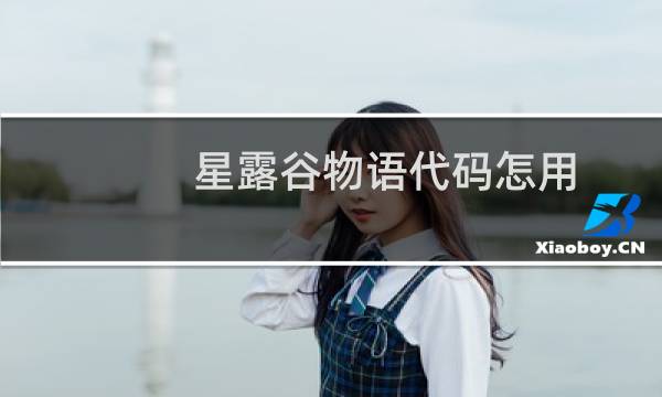 星露谷物语代码怎用