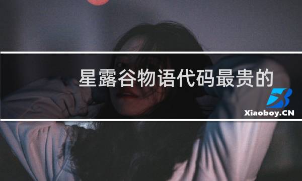 星露谷物语代码最贵的