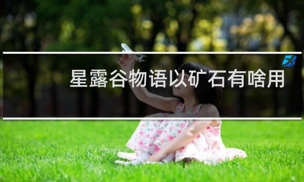 星露谷物语以矿石有啥用